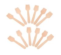 Hemobllo 300 Pièces Mini Wooden Spoons Disposable Ice Dessert Tasting Spoons Child Friendly Odor Bulk Pack For Catering And Parties
