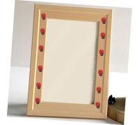 Hemobllo 300 pièces Miniatures Bois Petites Bêtes Adhésives pour Scrapbooking et Décoration DIY Embellissements Réalistes Rouges pour Cadres Boîtes et Projets Créatifs