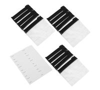 Hemobllo 30ensembles Pochettes de Voyage Refermables Transparentes pour Bijoux Pilules et Petits Objets avec Fermeture Éclair et Étiquettes Autocollantes Incluses