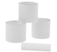 Hemobllo 30pièces Bracelets à Clip Blanc Pvc Diy Bracelets à Peindre Résistants Bandes Poignet Pour Fêtes Anniversaire Halloween Noël Cadeaux Invités Personnalisables