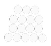 Hemobllo 30Pièces Cercles Acryliques Transparents pour DIY Décoration Porte Clés Accessoires de Bricolage et Pratiques pour Anniversaire et Commémorations