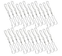 Hemobllo 30pièces Crochet Pivotant Acier Inoxydable pour Girouette Carillon Rotatif Suspension Extérieure Clip De Fixation pour Décorations Jardin Et Terrasse