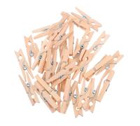 Hemobllo 30pièces Lot de Mini Pinces Linge Bois Naturel Multifonction pour Photos Papiers Messages Coration Murale