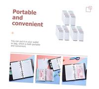 Hemobllo 36 pièces Budget Cards Six-hole Design Cash Binder Daily Budget Planner Lightweight Organizer For Financial Goals And Expense Management