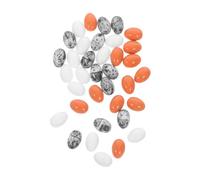 Hemobllo 36 pièces Miniature Eggs Ornaments for DIY Crafts and Educational Displays Realistic Plastic Tiny Eggs Decoration for Dollhouse and Easter Scene