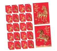 Hemobllo 360 Pièces Envelopes Year Of The Horse Creative Lunar Year Hong Bao With Vietnamese Text Paper Spring Festival Money Packets