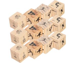 Hemobllo 3ensembles Jeux de Société Bois Dés Exercice Ludiques pour Sport et Éducation Physique Adaptés Salle de t Loisirs