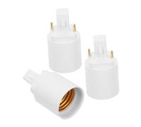 Hemobllo 3pcs G24d À E27 Convertisseur De Support D'adaptateur À 2 Broches À 2 Broches