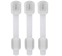 Hemobllo 3pcs Verrous de Sécurité pour Armoires Garçon et Filles en Abs Blanc, Facile à Utiliser Démonter, Protection pour Tiroirs, Fenêtres et Réfrigérateurs