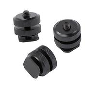 Hemobllo 3pièces Adaptateur de Vis Pouce pour Griffe Porte-Accessoires Lot de Alliage Aluminium Fixation Compatible avec Appareils Photo Reflex Numériques et Caméscopes