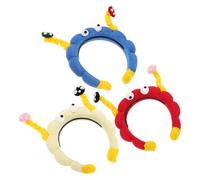 Hemobllo 3pièces Bandeau Spa Maquillage pour Cheveux Serre-tête Dessin Animé Champignon Accessoire de Soins Visage pour Femmes