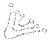 Hemobllo 3Pièces Chaînes Extension pour Colliers et Bracelets Rallonges Élégantes Accessoires de Bijoux pour Création et Réparation