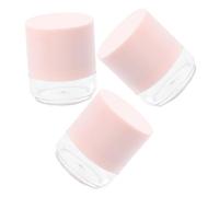 Hemobllo 3pièces Contenants De Avec Houppette Boîte De Pour Corps Rechargeable Et Compacte Pour Transport Facile