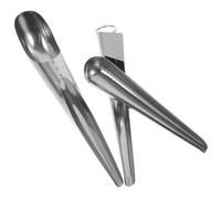 Hemobllo 3pièces Cuillères Acier Inoxydable pour Ajout Nourriture Oiseaux Robuste Étanche Et Facile à Nettoyer Outil Pratique pour Poulet Pigeon Et Passereaux