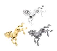 Hemobllo 3pièces Épinglette Cheval Chinois Vintage Broche Animal Métal Zodiaque Pin pour Chapeau Sac à Dos Bijoux Unisexe sans Marque
