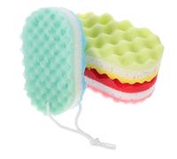 Hemobllo 3pièces Éponge De Bain Lot De Corps Et Adultes Éponge Douche Exfoliante Douce Avec Cordon Suspendu Hydrophile Pour Nettoyage Et Soins Quotidiens