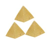 Hemobllo 3pièces Étagère Ancienne Égyptienne Figurine De Pyramide Résine Unique Décoratif pour Aquarium Monde Maison Bureau Table Ornement Bibelot