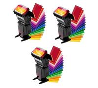 Hemobllo 3pièces Filtres Gel De Couleur pour Flash De Caméra Kit De Filtres De Température De Couleur pour Photographie Professionnelle Et Effets Spéciaux
