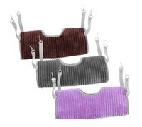 Hemobllo 3pièces Hamac pour Furet Et Rat Lit Suspendu pour Petits Animaux Nid Doux Et Confortable Tunnel pour Écureuil Volant Litière pour Cage à Rat Lit Pivotant pour Animal De