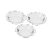 Hemobllo 3pièces Lot de Assiette Verre pour Bougie Parfumée Fondoir Électrique Rond Remplacement pour Chauffe-Plat Mur Tasse