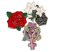 Hemobllo 3pièces Lot De Broches Féministes Utérus Badge Décoratif Pour Vêtements Et Sacs Cadeau Unique