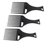 Hemobllo 3pièces Peigne à Cheveux Pour Afro Démêlant Pour Perruques Et Cheveux Bouclés Lot