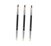 Hemobllo 3pièces Pinceau Eyeliner Double Tête Embouts Correcteur pour Maquillage des Yeux Utilisable Maison et Voyage