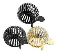 Hemobllo 3pièces Pinces Cheveux Femme Perles Et Strass Clips Petite Griffe Pour Queue De Cheval Haute Accessoires Décoratifs Pour Cheveux Épais Usage Quotidien Et Occasions Spéciales Couleu