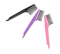 Hemobllo 3pièces Set De Brosses De Nettoyage Pour Brosses à Cheveux Outil De Nettoyage Capillaire Brosse Anti-peluches Peigne Nettoyant Fournitures De Salon