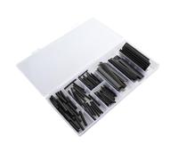Hemobllo 4 boîtes Kit Boîtes Gaine Thermorétractable Polyoléfine Noire Isolation Électrique Tube Rétractable pour Protection Câbles