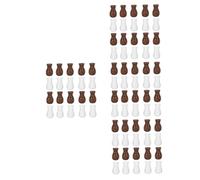 Hemobllo 4 Ensembles Accessoires pour Rideaux De Boutons De Tirage pour Rideaux Cordon Couleurs Marron Et Blanc Compatibles avec Stores À Cordon 24 Pièces * 4