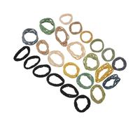 Hemobllo 4 Ensembles Élastiques à Cheveux Épais sans Couture Haute Élasticité Bande Antistatique Douce sans Trace Accessoires pour Queue de Cheval Femmes et Sport