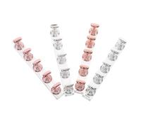 Hemobllo 4 Ensembles Nail Art Training Practice Tools Acrylic Manicure Stand Holder With Base For DIY Salon Use Compatible With Various Nail Tips Lightweight And Portable