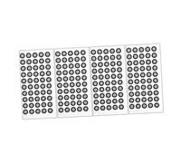 Hemobllo 4 feuilles Points de Marquage Réfléchissants pour Appareil de Numérisation Film Réfléchissant Résistant Déchirure Autocollants Haute Réflectivité Lot