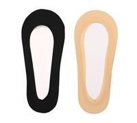Hemobllo 4 paires Socquettes Invisibles Coton pour Femmes Basses Ultra Fines Antidérapantes avec Silicone Élastiques et Respirantes Adaptées pour Ballerines et Talons Couleur Aléatoire