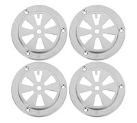 Hemobllo 4 Pièces Accessoires de Dissipation de Chaleur du Four Couvercle de Ventilation Calandre de Ventilation calandre à éventail évent aérien Rond Silver