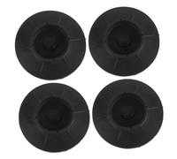 Hemobllo 4 Pièces Amortisseur De Machine à Laver Absorbeur De Vibration De Laveuse Tapis Insonorisant De Machine à Laver Pour Anti-vibration Accessoires De Séchage Noir Caoutchouc