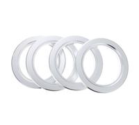 Hemobllo 4 pièces Anneau Aluminium de Protection Anti-picage pour Nichoirs Perruches Accessoire Pratique pour Boîtes de Reproduction Oiseaux Remplacement Robuste et Fonctionnel