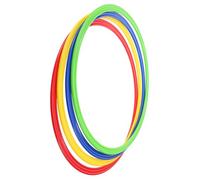Hemobllo 4 Pièces Anneaux D'agilité en Plastique PP, Entraînement Rapide | Cerceaux D'entraînement Polyvalents, Usage Intérieur en Salle, pour Exercices de Coordination et Jeux