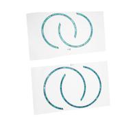 Hemobllo 4 pièces Autocollants Rosace Guitare Acoustique Décoratifs pour Trou de Stickers Protection Anti-sélulose pour Guitares Classiques et Folk Accessoires Décoratifs Auto-adhésifs