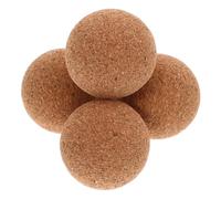 Hemobllo 4 pièces Balles de Football Liège Accessoires pour Table de Foosball Bois Résistantes et Compactes pour Jeux Intérieurs