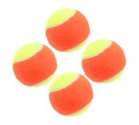 Hemobllo 4 Pièces Balles de Tennis Garçon et Filles Colorées en Caoutchouc | Usage Intérieur, Structure Souple et Légère, Rebond Doux, Prise Facile pour Tout-petits et Garçon et Filles