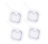 Hemobllo 4 pièces Boîte de Rangement Accessoires Cheveux Portable Organisateur Mural Suspendu Boîte Multifonctionnelle pour Élastiques et Pinces Design Blanc Facile à Nettoyer et Résistant