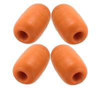 Hemobllo 4 Pièces Bouées Flottantes pour Mer et Eau Douce Flottantes Orange Résistantes Au Vent pour Filets et Cages Aquacoles Accessoires Surf Fishing et Truite