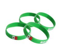Hemobllo 4 Pièces Bracelet Silicone Bracelets Esthétiques Brassards Pour L'entraînement Bandeau De Poignet Bandeau De Sport Brassard Chauffe-bras Bandes De Biceps Gel De Silice