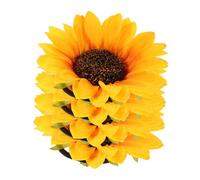 Hemobllo 4 Pièces Bracelets Poignet Fleur Tournesol Artificielle Jaune Élastique Ajustable Garçon Fille Pour Danse Fête Sport