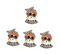 Hemobllo 4 Pièces Broche Femme Forme de Petite Fille Épingle à Nourrice Accessoire de Mode pour Vêtements pour Occasions Spéciales Saint Valentin des Mères