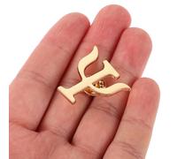 Hemobllo 4 pièces Broches Psychologue Lettres Grecques Épingles Pour Costumes et Châles Symbole Psychologie Corsage Note Pin Chic et Polyvalent