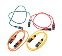 Hemobllo 4 pièces Câbles Microphone Xlr Male à Female Couleurs Ensemble Broches Câble Audio Équilibré pour Studio Sonorisation et Enregistrement
