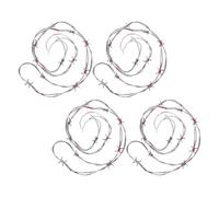 Hemobllo 4 Pièces Chaîne en Fil Barbelé Factice en PVC Réaliste et Robuste pour Décorations d'halloween et Événements à Thème, Ornement Unique pour Fête et Maison Hantée